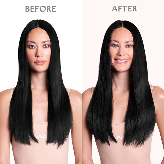 WENNALIFE Clip in Hair Extensions Real Human Hair, 22 Inch 120g 7pcs Jet Black Hair Extensions Clip in Human Hair Remy Clip in Hair Extensions Natural Human Hair Extensions Double Weft