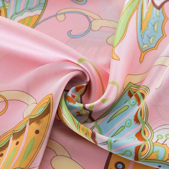 SLPBABY Silk Pillowcase for Hair and Skin with Hidden Zipper Print (King, Pattern32)