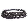 DIGUAN Hollow out Synthetic Hair Braided Headband Hairpiece Women Girl Beauty accessory for Women (Deep Brown)