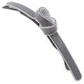 Camila Paris CP3354 French Hair Barrette Clip for Girls, Handmade, Gray/White, Metal-Free Closure Strong Hold Grip Hair Clips for Women, No Slip Durable Styling Girls Hair Accessories, Made in France