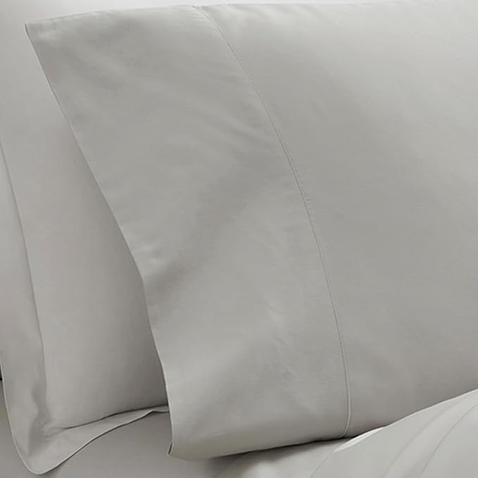 Boll & Branch Signature Hemmed Pillowcase Set - King, Mist - Luxury 100% Organic Cotton - Buttery Soft and Breathable - Softer with Every Wash - 2 Pillowcases Included