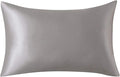 SLPBABY Silk Pillowcase for Hair and Skin with Hidden Zipper Print (King, Silver)