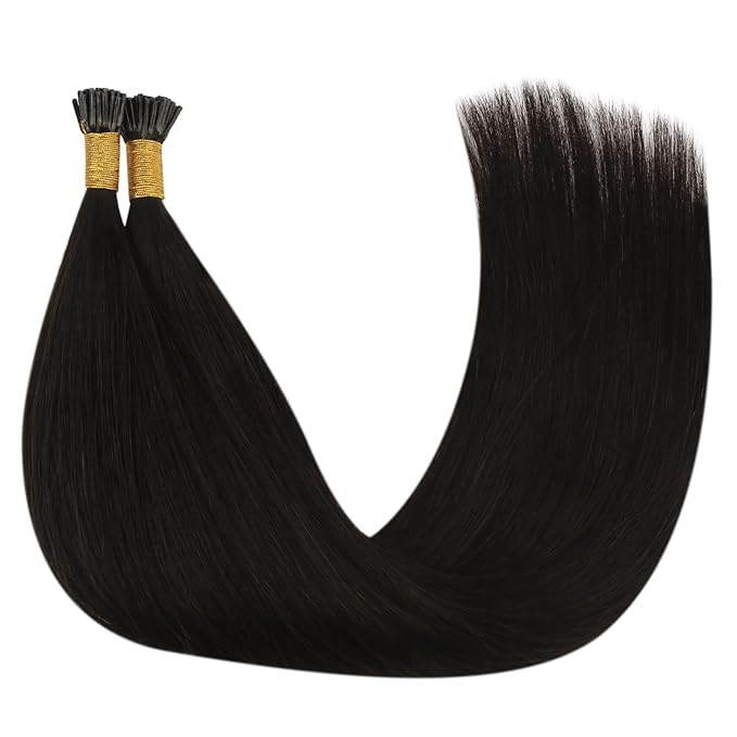 YoungSee I Tips Hair Extensions Human Hair Dark Brown Itip Hair Extensions Real Human Hair Brown Itip Hair Extension 18 Inch 60s 50g Pre Bonded Hair Extension for Everyday Wear