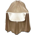Salon Styling Capes for Clients, Hair Dye Cutting Capes with Elastic Hooks, Waterproof Light Weight Satin Sheen Styling Cape Barber Gown for Stylist, 63”*56”(Champagne Color)