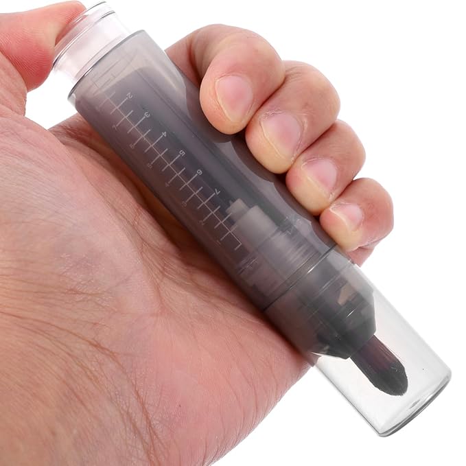FRCOLOR Scalp Applicator Comb with Dropper and Brush for Precise Hair Oil Application Suitable for All Hair Types Compatible with Growth Serums and Scalp Treatments