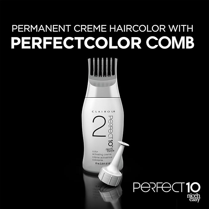 Clairol Nice'n Easy Perfect 10 Permanent Hair Dye, 5A Medium Ash Brown Hair Color, Pack of 1
