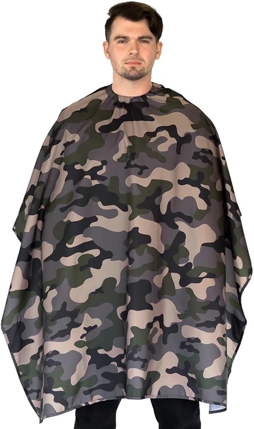 Barber Strong The Barber Cape Haircut Cover for Men, Hair Repelling and Static-Reducing Material, Water Resistant Fabric