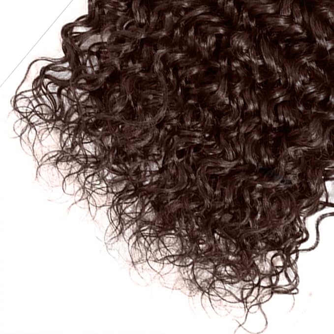 30 30 30 Inch Color 4 Bundles Human Hair Brown Water Wave Bundles Niegmeag Virgin Remy Hair Extensions Double Weft Brown Wet and Wavy Bundle Hair Weave