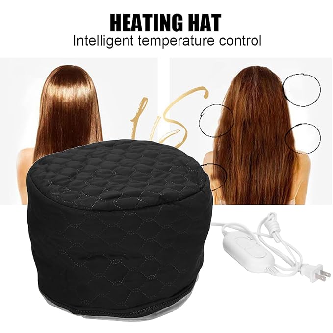 3 Gear Adjustment Hair Steamer, Heat Cap, Steam Cap Suitable for Improving Dry, Frizzy and Split Hair and Repairing Damaged Hair Quality
