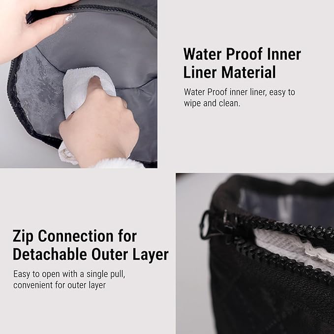 ZJchao Electric Heating Cap for Hair, 10 Adjustable Heat Levels 3 Timer Settings with Full Copper Heating Wires for Deep Nourishment and Damage Repair of Frizzy Hair (US Plug 110V)