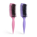 Curly Hair Brush Candybrush Curl Defining Brush for Detangling Shaping and Defining Curls for Women, Men, Wet & Dry Hair (Purple Pink)