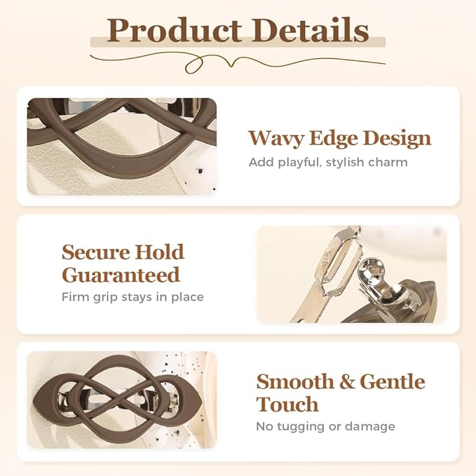 4 Pack Vintage French Barrette Hair Clips, 2025 New Hair Accessories for Women, Strong Hold No Slip Styling (Style D)
