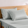 TOSMO Luxury Pillow Case Set of 2 - Cooling Viscose Derived from Bamboo, Oeko-TEX, Breathabl Silky Soft Pillow Cases with Envelope Closure (Queen, Sliver)