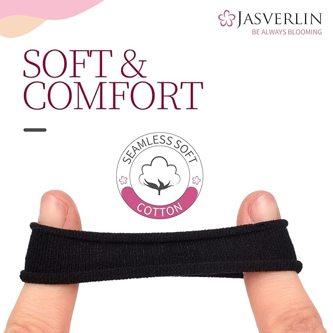 White Cotton Fabric Hair Ties, Soft Seamless Ponytail Scrunchies Elastic Bands for Women’s Braided Curly Thin Thick Hair No Damage Crease 1.5 Inch 100 pcs