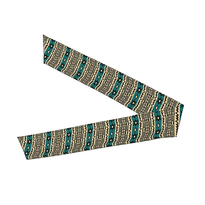 Men's Women Sports Sweatband, Multi Style Long Head Ribbon for Running Fitness Spa, Cool Tribal Navajo Aztec Geometric Ethnic Pattern Headwear Head Accessories