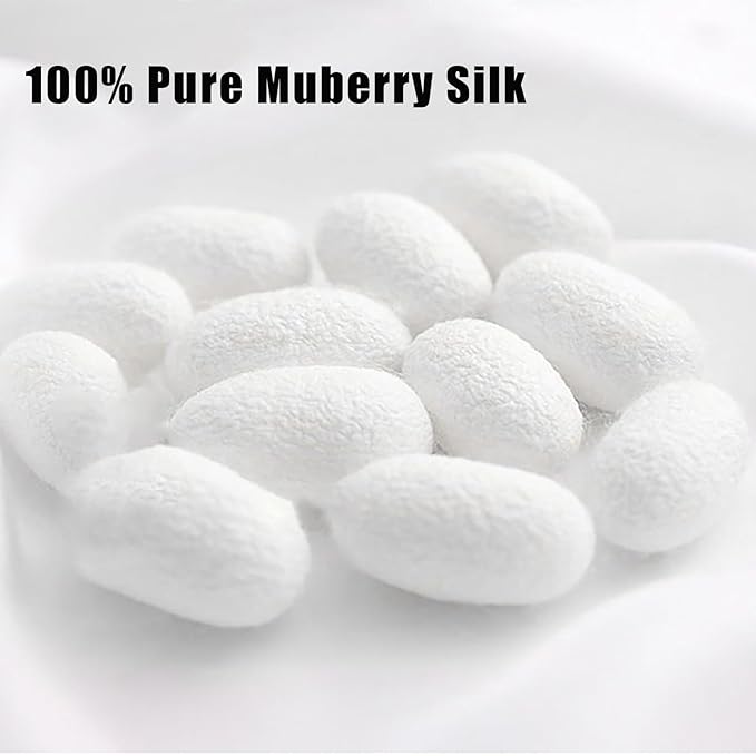 6PCS 100% Pure Mulberry Silk Hair Tie,Natural Silk Hair Scrunchie Worn on Trip, Party, Daily Life and Other Occasions, Suitable for Giving Yourself, Family and Friends Hair Accessorie(Combination 2)