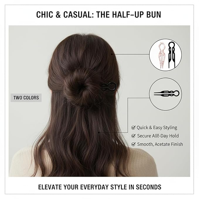 4PCS Professional Hair Styling Clips, Strong Hold Design, Black, Premium Quality, Long-Lasting Grip, Effortless Styling, Secure Sectioning