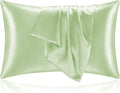 BEDELITE Satin Pillowcase for Hair and Skin, Super Soft and Cooling Similar to Silk Pillow Cases 2 Pack with Envelope Closure, Gift for Women Men(20"x36" King Size, Gleam)