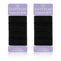 Black Elastics Hair Ties, Ponytail Holders No Metal Hair Bands Scrunchies Braid Accessories for Women Girls Thick No Damage Hair Band 4mm 50 Pieces (Black)