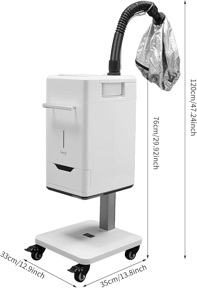 110V 500W Multifunctional Anion Hair Steamer for Deep Conditioning Nano Steamer for Black Hair Standing Hair Steamer Machine for Home, Hairdressing Salons, Spa Professional Steamer for Hair Coloring