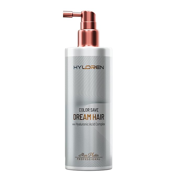 Hyloren Dream Blow Dry Hair Spray Heat Protection for Colored/Dry Hair - Color Save Formula, Humidity Resistant, Smooth, Uniform Hair, Locks in Moisture, High Gloss Shine - 250ML