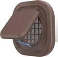 Dryer Vent Cover Outside 4 inch, Magnetic Door Design, Durable Airflow Vent with Lint Trap Screen, Thickened Material, 7 inch x 7 inch Size, Brown