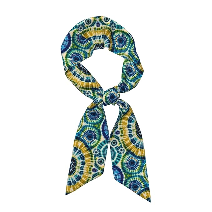 Headbands Tie Dye Art Hair Band for Women Girls Lady, Fashion Skinny Scarf Yoga Athletic Spa Sweat Band Headbands Adjustable Make Up Wrap Hand Decor