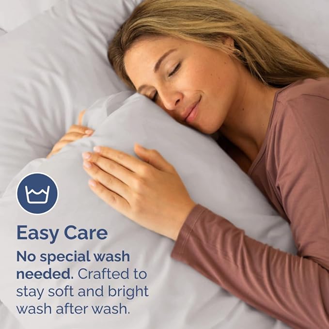 Queen Pillow Cases - 4 Pack - Super Soft Pillowcase Covers - Envelope Enclosure - Hotel Quality Pillow Protectors - Wrinkle Free, Shrink & Stain Resistant - Machine Washable - 20" x 30" (Light Grey)