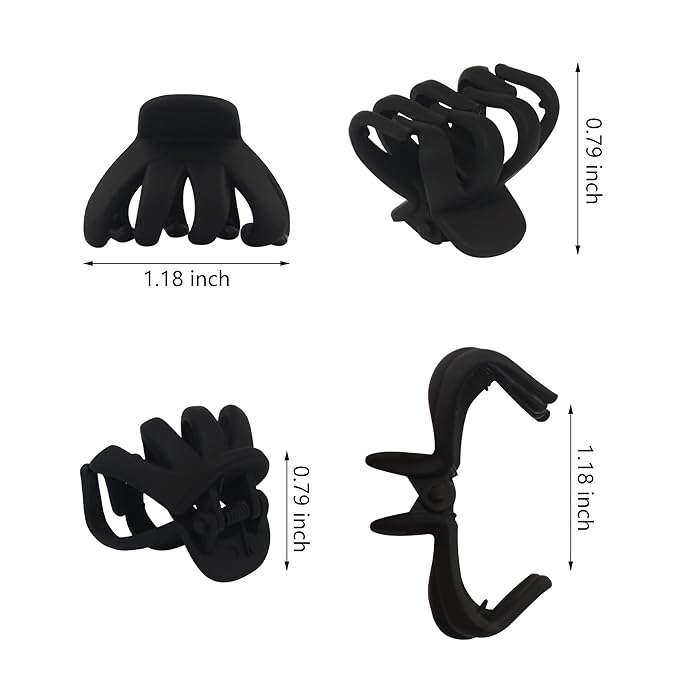 20 Count Hair Clip - Octopus Claw, 1.18 Inch, Candy-Color, for Women and Girls Fine Hair