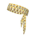 Men Women Novelty Sports Sweatbands Head Decor for Running Athletic Shower, Elastic Multifunction Funny Honeybee Gnomes Bee Sunflower Yellow Flowers Floral Head Ribbon Headdress