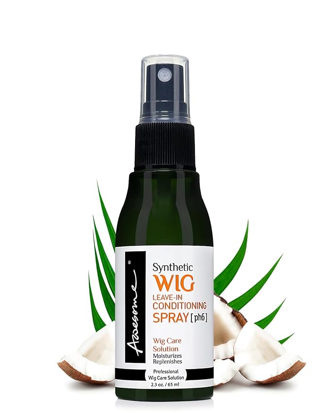 Awesome Wig Leave in Conditioner Spray, Wig Conditioner for Synthetic, 2.3 fl oz(Premium Set of 2)