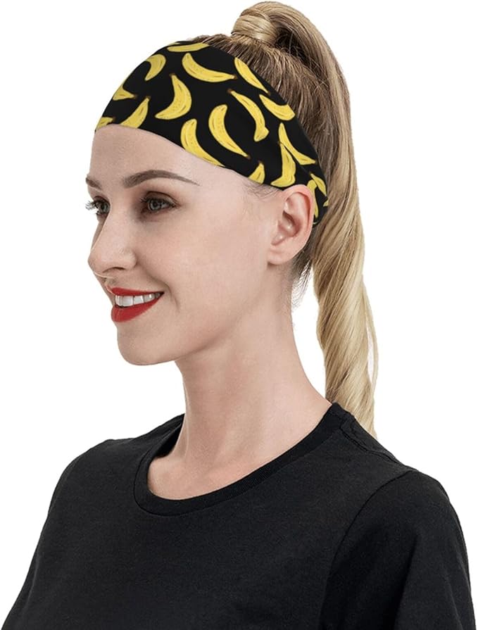 Sports Sweatband for Men and Women, Sweat-Absorbing Headbands for Moisture Wicking, Suitable for Fitness Running Cycling Hiking Yoga Football Exercise