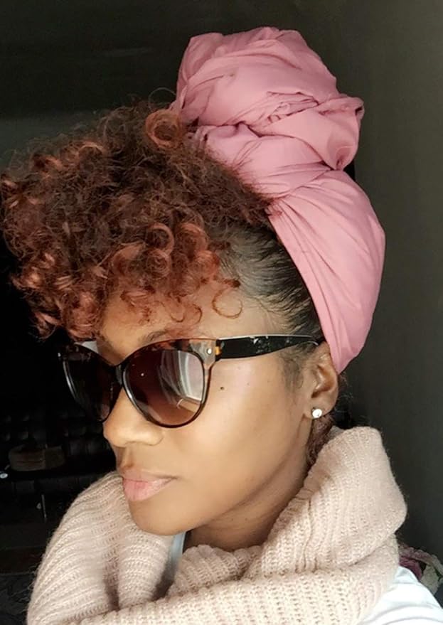 Harewom Head Wraps for Black Women Stretch Head Scarf Long African Hair Wraps Turban Headwraps Jersey Headbands