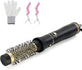 Round Hair Brush Blow Dryer (Yellow-Black, 1.2 Inch)