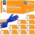 Inspire Black Nitrile Disposable Gloves | 4.5 Nitrile Safety Medical Exam Cooking Cleaning Disposable Black Gloves (Blue - Case of 1000, Small)
