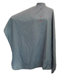 CHARLENE Professional Cutting Cape for Salon Hair Styling, Barber Haircut, Coloring, Skincare, Makeup (MU Logo, Gray)