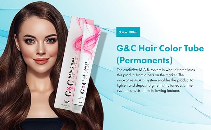 Hair Bar NYC Professional Permanent Hair Colors 7.1/7.A Medium Blonde Ash Intense & Bright Color Long-Lasting | Shiny Hair, Luxuriously Soft to Touch 3.4oz 100ml Made in Italy