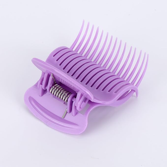 Tbestmax 24 Hot Roller Clips for Hair Curler Claw Clip Replacement Hair Section Styling for Women Girls Purple