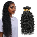 Curly Bundles Human Hair Natural Black Kinky Curly Bundle Niegmeag Brazilian Virgin Soft and Silky Remy Hair 3 Bundles 16 18 20 Inch Double Weft Color 1B Bundle Hair Weave