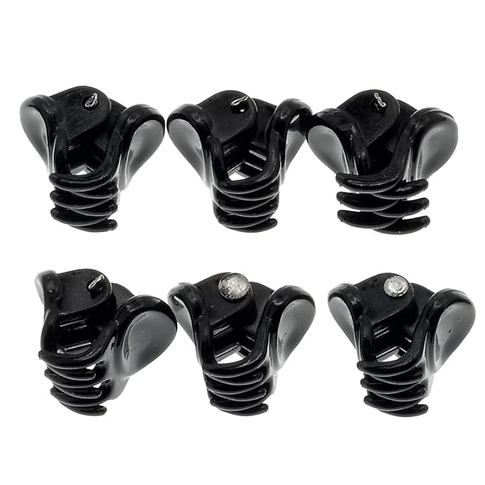 Camila Paris AD116/6 French Hair Clip for Women, Set of 6 Extra Small Girls Hair Claw Clips Jaw Fashion Durable Styling Hair Accessories for Women, Strong Hold No Slip Grip, Made in France