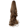 Claw Clip Ponytail Extension 18" Clip in Wavy Ponytail Hair Extensions Long Pony Tails for Women Extensions Light Chestnut Brown