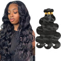 Bundles Human Hair Color 1B Body Wave Bundle Brazilian Virgin Soft and Silky Remy Hair 3 Bundles 16 18 20 Inch Double Weft Natural Black Body Wave Bundle Hair Weave 300g