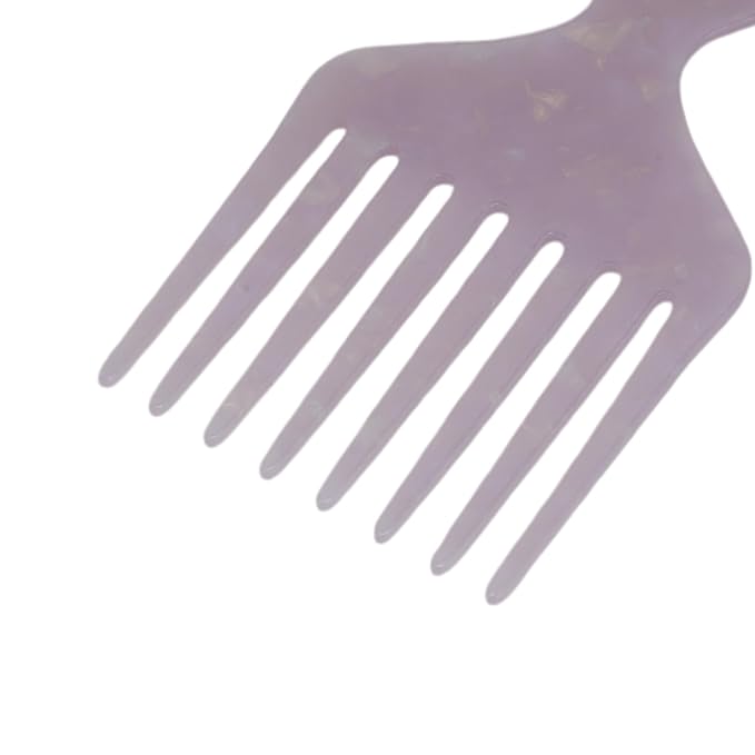 VOCOSTE Hair Picks for Curly Hair - Wide Tooth Comb, Afro Pick, Light Purple