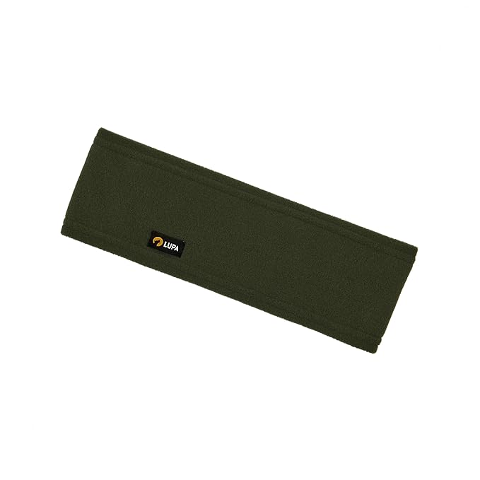 Lupa Handmade Unisex Triple-Layer Micro Fleece Headband - Headband Ear Warmer - Ear Warmers for Women & Men - Ears Cover (Forest Green)