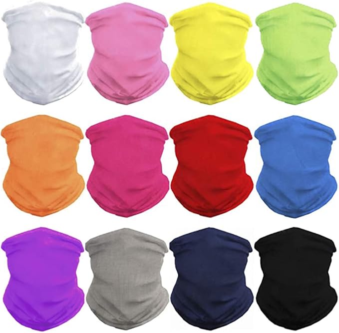 Face Mask Bandanas Neck Gaiter Headwear Magic Scarf Headband for dust Sun Wind
