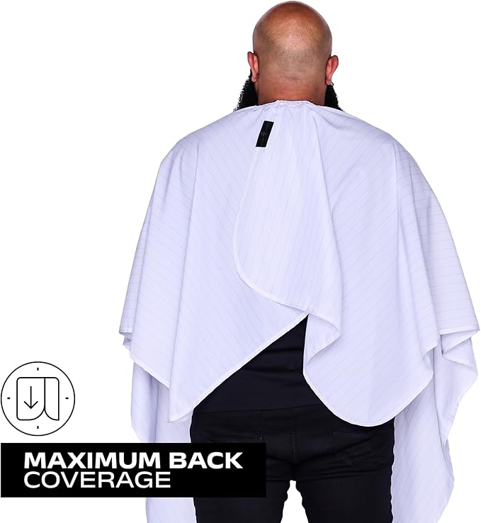 Barber Strong The Barber Cape Haircut Cover for Men, Hair Repelling and Static-Reducing Material, Water Resistant Fabric