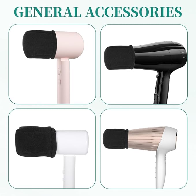 2 PCS Sock Diffuser for Hair Dryer, Universal Sponge Hair Dryer Diffuser Cover Heat-Resistant Diffusers Hair Dryers Attachment Portable Soft Curly Hair Diffusers Cap Fits Most Every Size Blow Dryers