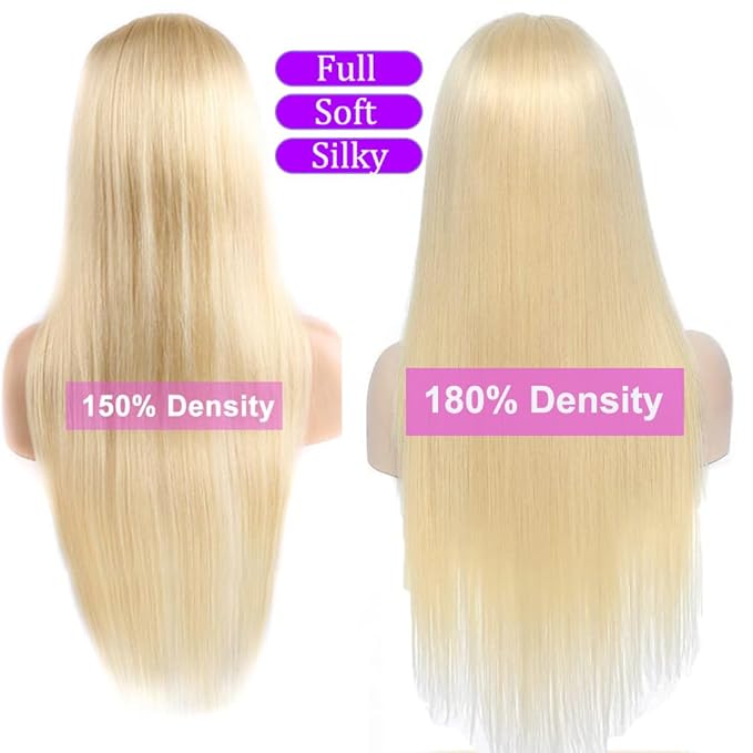 HOT STAR 613 Lace Front Wigs Human Hair 13x6 Blonde Wig Human Hair 180% Density Straight Human Hair Wigs Pre Plucked HD Lace Frontal Wig 26 Inch