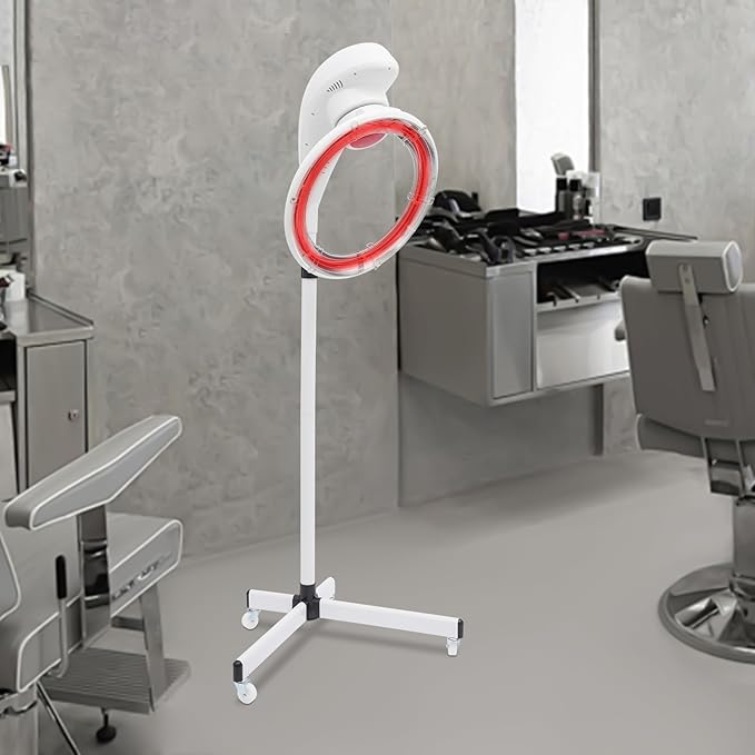 Stand Hair Dryer,360° Orbiting Infrared Hair Dryer,Orbiting Rotating Hair Processor with Rolling Base,Hair Steamer Standing Professional Color Processor Drying Perming Machine,Perm Salon Styling