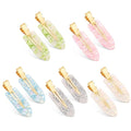 KesaPlan 10PCS No Bend Hair Clips, No Crease Hair Clips for Styling, Acrylic Resin Flat Duckbill Clips, Colorful Bang Seamless Hair Barrette for Women Girls makeup hairstyle Accessories